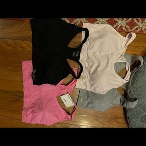Set of four juicy couture bras.  Size 3x but fit small.